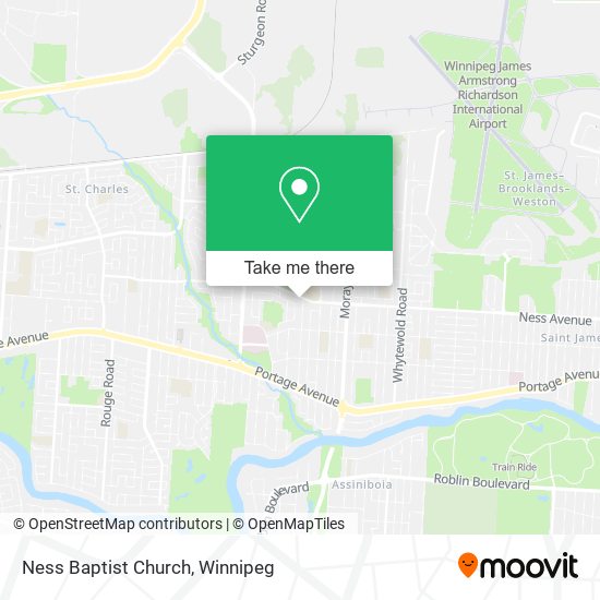 Ness Baptist Church map