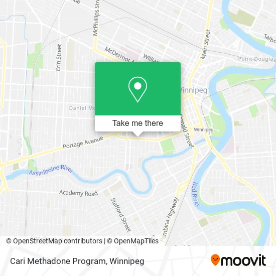Cari Methadone Program map