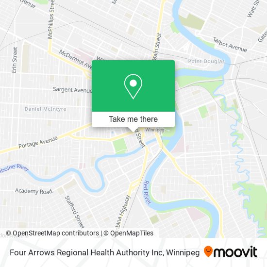 Four Arrows Regional Health Authority Inc map