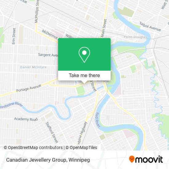 Canadian Jewellery Group map