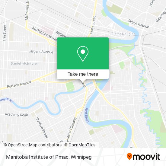 Manitoba Institute of Pmac map