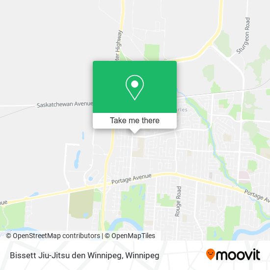 Bissett Jiu-Jitsu den Winnipeg map