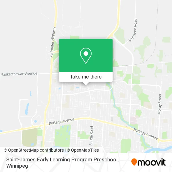Saint-James Early Learning Program Preschool map