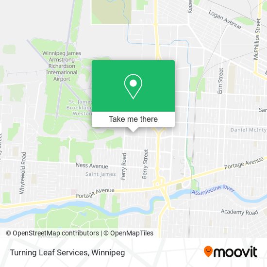 Turning Leaf Services map