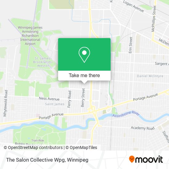 The Salon Collective Wpg map