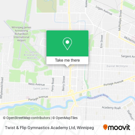 Twist & Flip Gymnastics Academy Ltd map