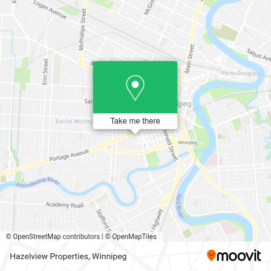 Hazelview Properties map