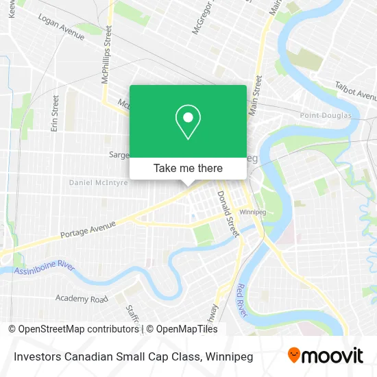 Investors Canadian Small Cap Class map