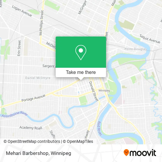 Mehari Barbershop map