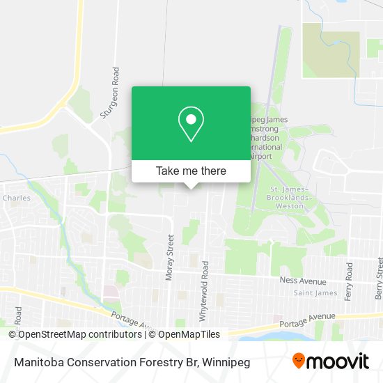 Manitoba Conservation Forestry Br map