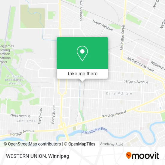 WESTERN UNION map
