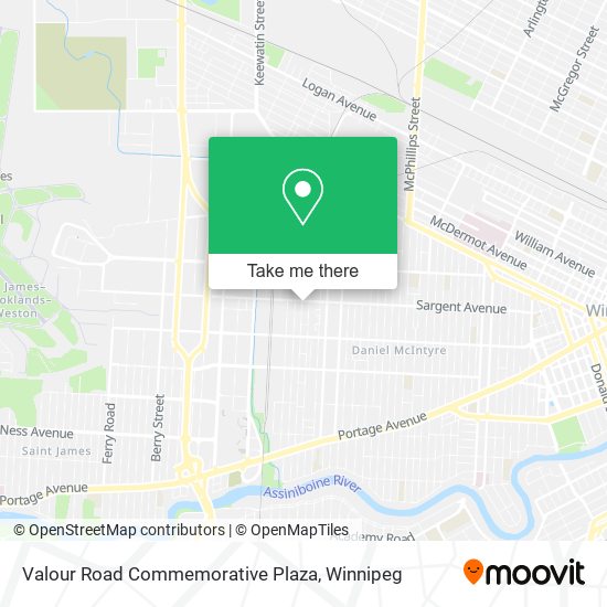 Valour Road Commemorative Plaza map