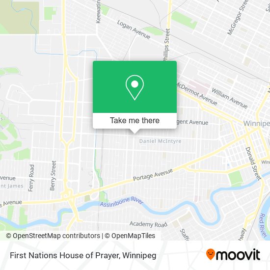 First Nations House of Prayer map