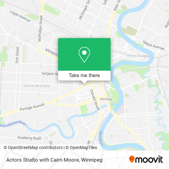 Actors Studio with Cairn Moore map
