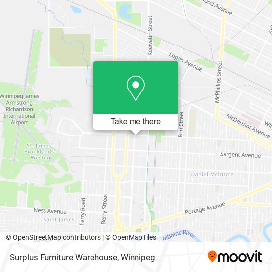 Surplus Furniture Warehouse map