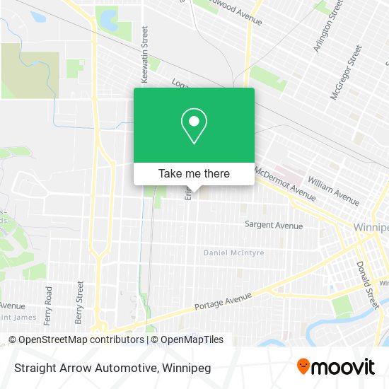 Straight Arrow Automotive map