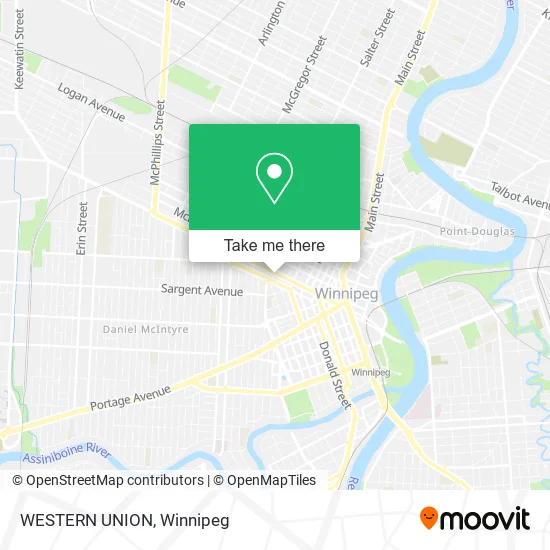WESTERN UNION map