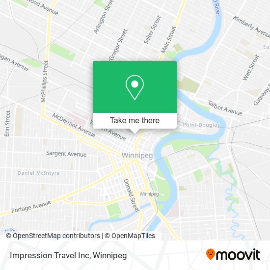 Impression Travel Inc map