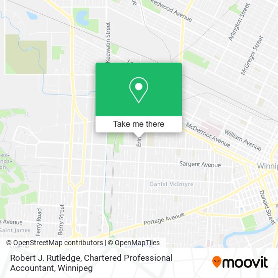 Robert J. Rutledge, Chartered Professional Accountant map