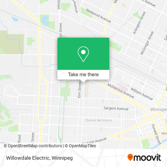 Willowdale Electric map