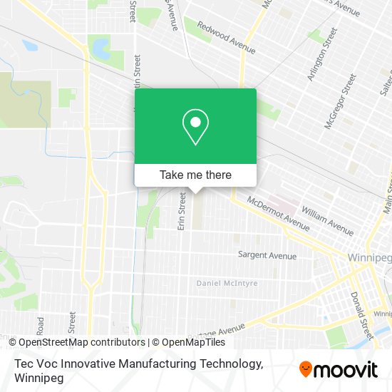 Tec Voc Innovative Manufacturing Technology map