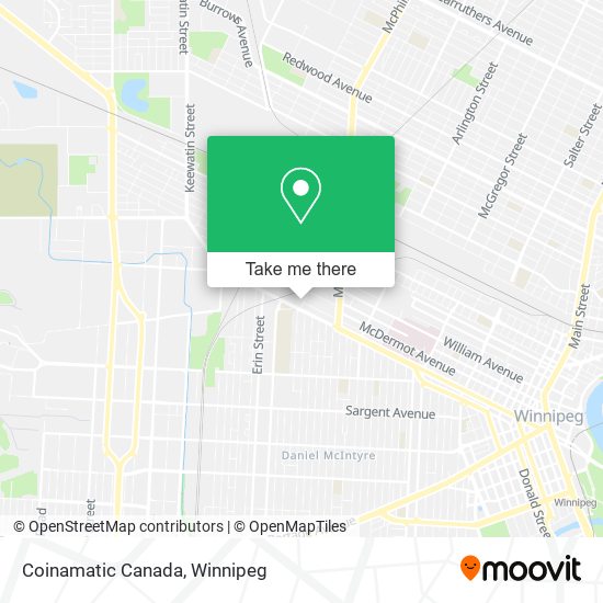 Coinamatic Canada map