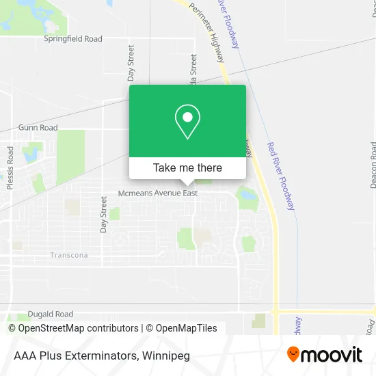 AAA Plus Exterminators map