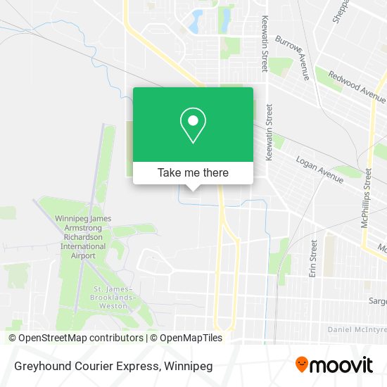 Greyhound Courier Express map