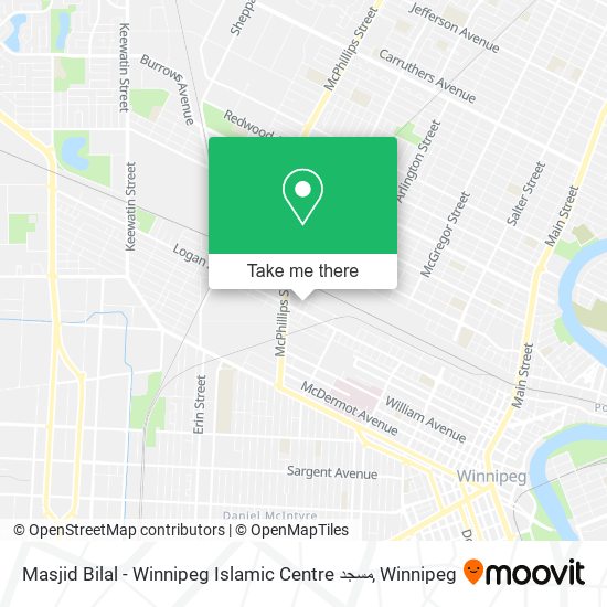 Masjid Bilal - Winnipeg Islamic Centre مسجد plan