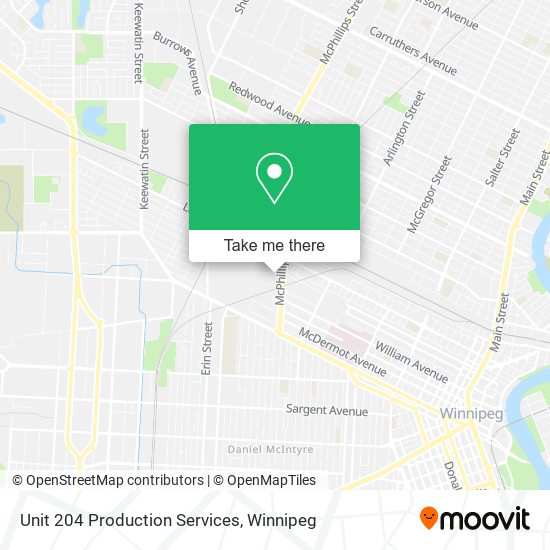 Unit 204 Production Services map