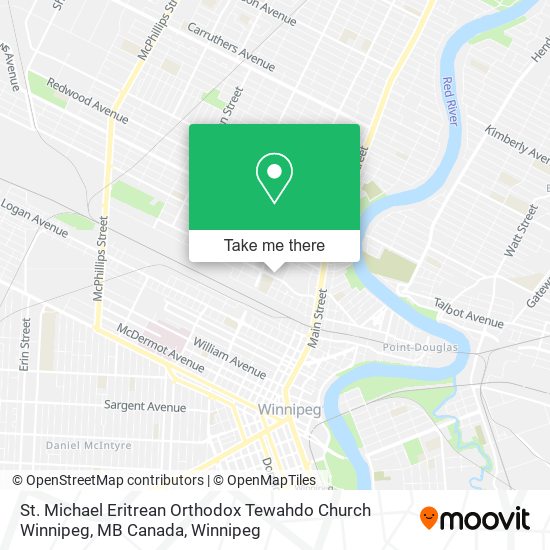 St. Michael Eritrean Orthodox Tewahdo Church Winnipeg, MB Canada map