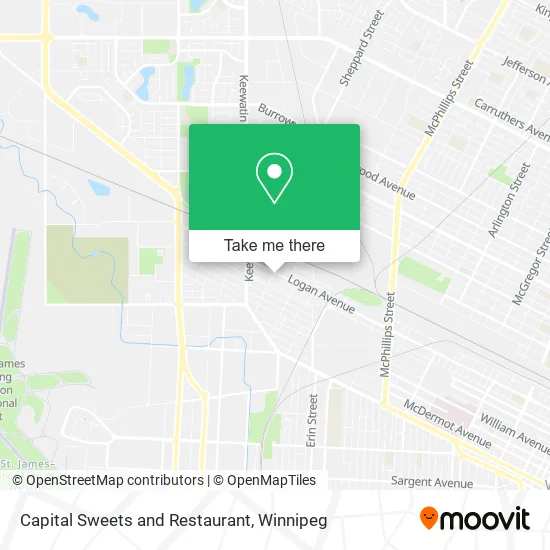 Capital Sweets and Restaurant map