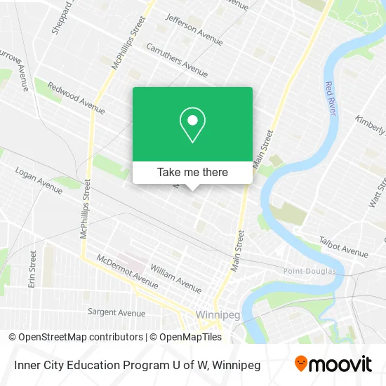 Inner City Education Program U of W map