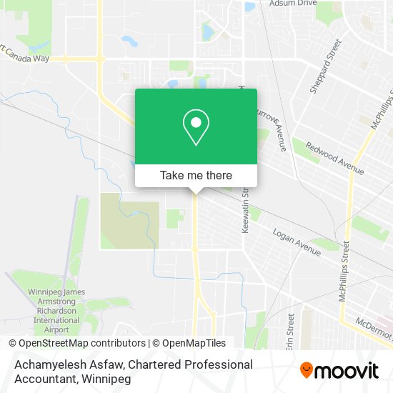 Achamyelesh Asfaw, Chartered Professional Accountant map