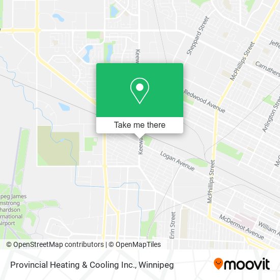 Provincial Heating & Cooling Inc. map