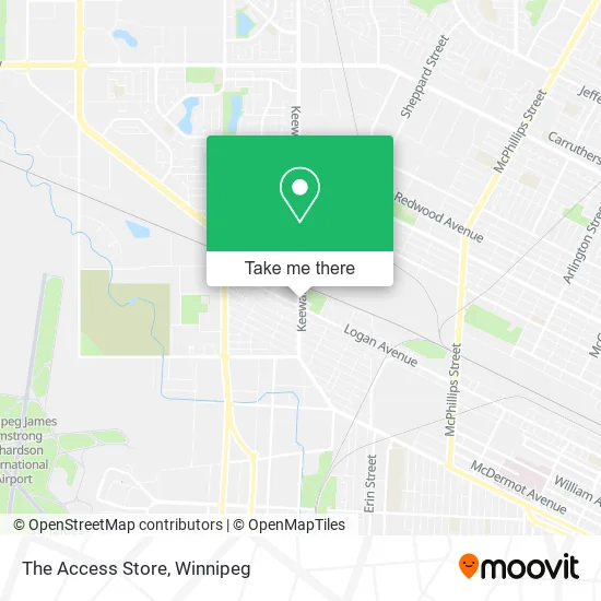 The Access Store map