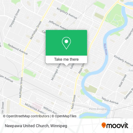 Neepawa United Church map