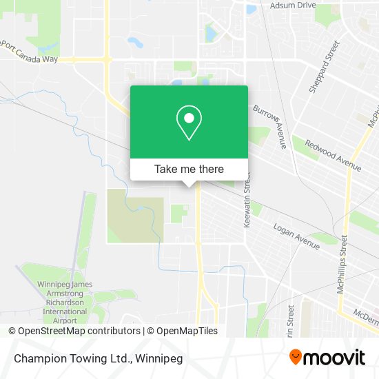 Champion Towing Ltd. map
