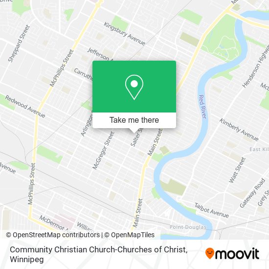 Community Christian Church-Churches of Christ map