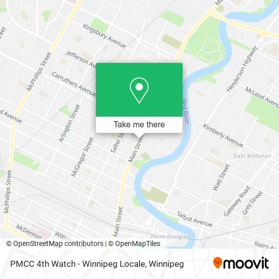 PMCC 4th Watch - Winnipeg Locale map