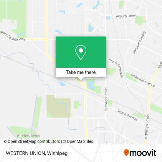 WESTERN UNION map