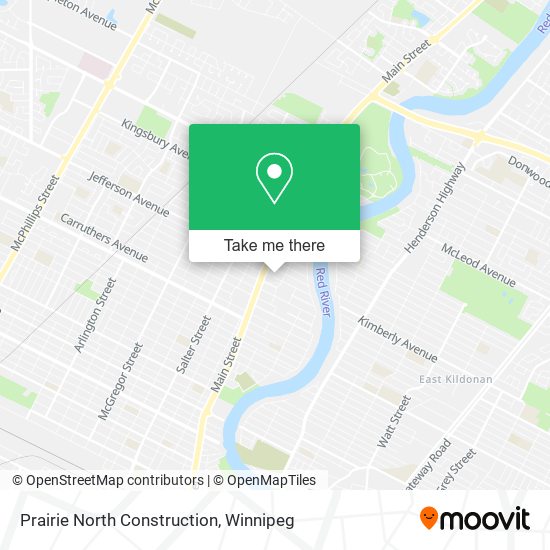 Prairie North Construction map