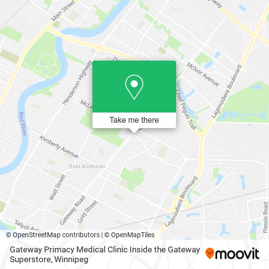 Gateway Primacy Medical Clinic Inside the Gateway Superstore map