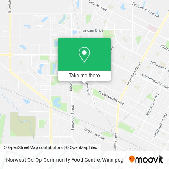 Norwest Co-Op Community Food Centre map