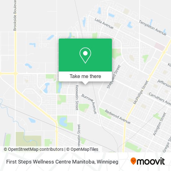 First Steps Wellness Centre Manitoba map