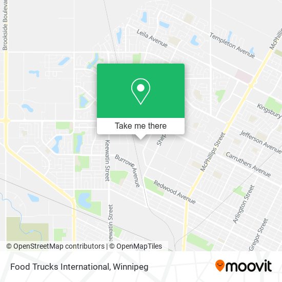 Food Trucks International map