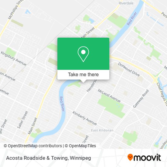 Acosta Roadside & Towing map