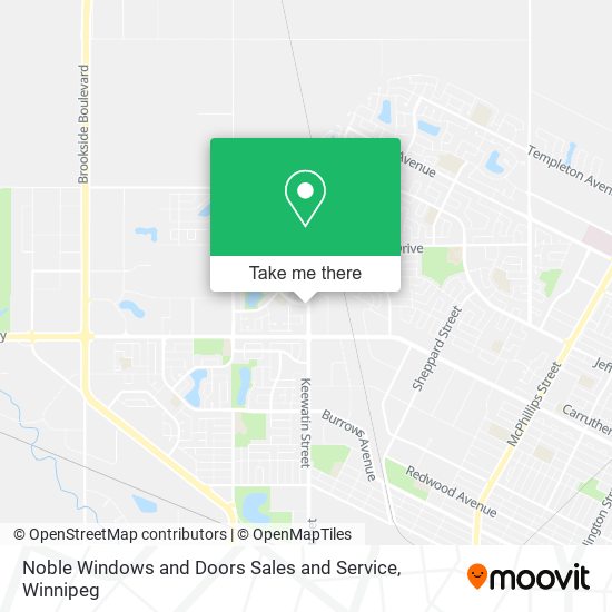 Noble Windows and Doors Sales and Service map