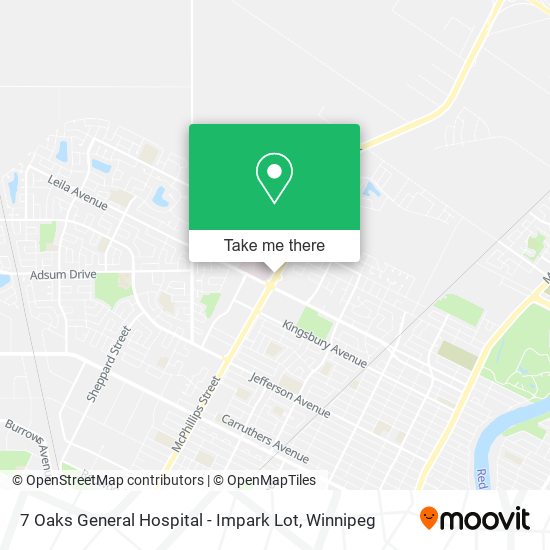 7 Oaks General Hospital - Impark Lot map