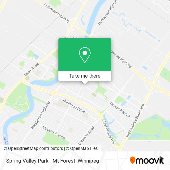 Spring Valley Park - Mt Forest map